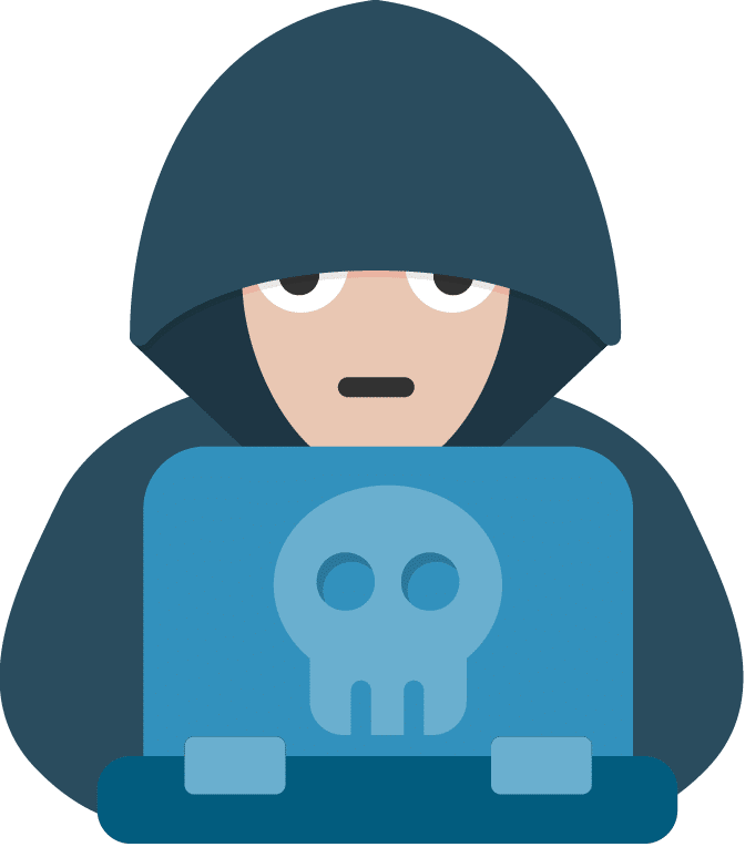 Phishing Simulatie - hacker graphic